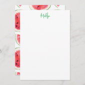 スイカフラットノートカード サンキューカード (正面/裏面)