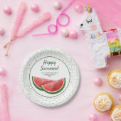 スイカフルーツスライスファミリーサマーパーティー ペーパープレート (パーティー)