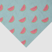 スイカフルーツスライス模様ティール(緑がかった色)ティッシュペーパー 薄葉紙 (詳細)