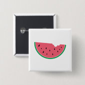 スイカフルーツ甘い健康フレッシュ 缶バッジ (正面&裏面)