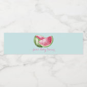 スイカベビーシャワーアクアティール（緑がかった色）ターコイズ ペットボトルラベル (シングルラベル)