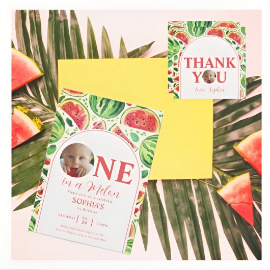 スイカベビー写真第1日 招待状