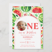 スイカベビー写真第1日 招待状 (正面)