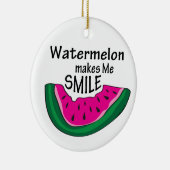 スイカメイクミースマイルオーナメント セラミックオーナメント (右)