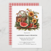 スイカモダンサマーピクニックファミリー懇親会 招待状 (正面/裏面)