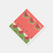 スイカモダンスプラッシュ赤ちゃんシャワー スタンダードカクテルナプキン (角)