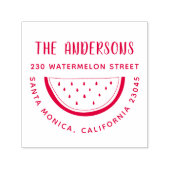 スイカモダンファミリーネームラウンド差出人住所 セルフインキングスタンプ (デザイン)