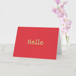 スイカモダンレッドシンプルシックカスタム 箔グリーティングカード