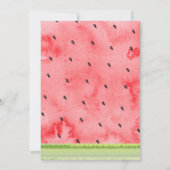 スイカモダンレッドスイカに水彩ONE 招待状 (裏面)
