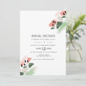 スイカモダン抽象芸術アートブライダルシャワー 招待状 (スタンド正面)