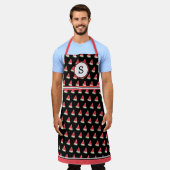 スイカモノグラムのオン エプロン (着用した状態)