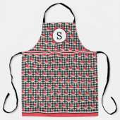 スイカモノグラムの エプロン (正面)