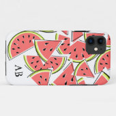 スイカ'モノグラム' iPhoneケース垂直 Case-Mate iPhoneケース (裏面(横))