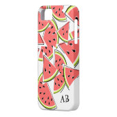 スイカ'モノグラム' iPhoneケース垂直 Case-Mate iPhoneケース (裏面左)