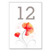 スイカラーワイル結婚ドフラワーのテーブル番号 テーブルナンバー (裏面)