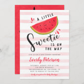 スイカリトルスウィーティベビーシャワー招待状 招待状 (正面/裏面)