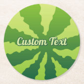 スイカリン紙コースター ラウンドペーパーコースター (正面)