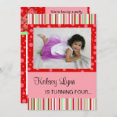 スイカレッドピンク招待状 招待状 (正面/裏面)