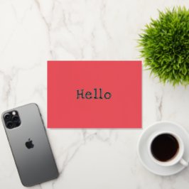 スイカレッド シック モダン シンプル ハロー カスタム 箔グリーティングカード