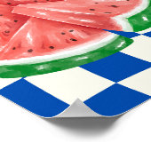 スイカレトロアートキッチンサマーフルーツウォール ポスター (角)