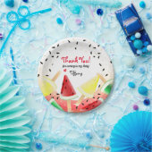 スイカレモンライムフルーツポピュシクル |ありがとうございます ペーパープレート (パーティー)