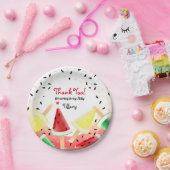 スイカレモンライムフルーツポピュシクル |ありがとうございます ペーパープレート (パーティー)