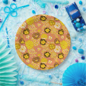 スイカレモン金ゴールド ペーパープレート (パーティー)