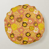 スイカレモン金ゴールド ラウンドクッション (裏面)