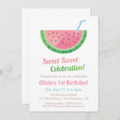 スイカーバースデーパーティ招待状 招待状 (正面/裏面)