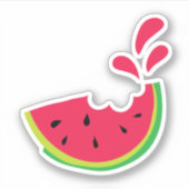 スイカ一口 シール (正面)