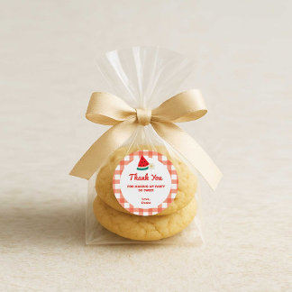 スイカ丸ステッカー ラウンドシール