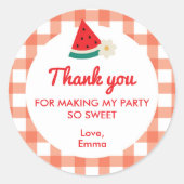 スイカ丸ステッカー ラウンドシール (正面)