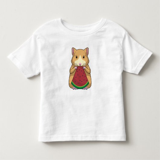スイカ付きハムスター トドラーTシャツ (正面)