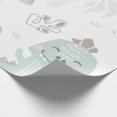 スイカ付き恐竜 ラッピングペーパー (角)