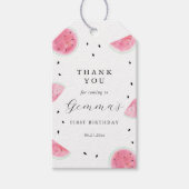 スイカ党の好意ラベル ギフトタグ (正面)