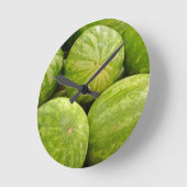 スイカ全粒 ラウンド壁時計 (傾斜)