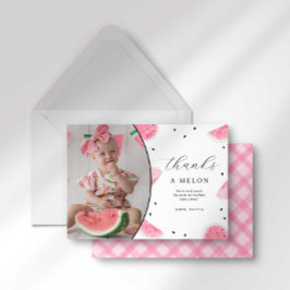 スイカ写真サンキューカード 招待状