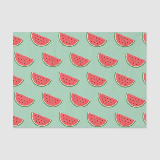 スイカ切りフルーツパターンの切り離し 薄葉紙 (正面)