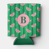 スイカ切りモノグラム 缶クーラー (正面)