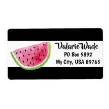 スイカ切り住所 シール