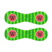 スイカ切り夏のフルーツとリンドモノグラム 野球ボール (パネル)