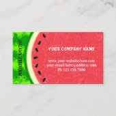 スイカ切り夏のフルーツと皮 名刺 (正面)