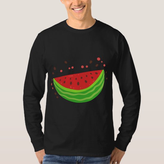 スイカ切り果実 Tシャツ (正面)