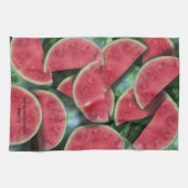 スイカ切り柄カスタムキッチンタオル キッチンタオル (横)