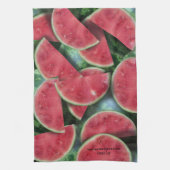 スイカ切り柄カスタムキッチンタオル キッチンタオル (縦)