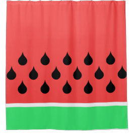 スイカ切片 シャワーカーテン