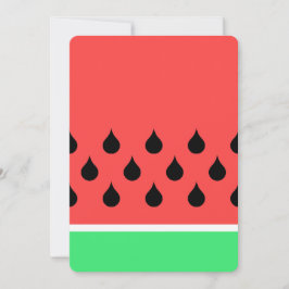 スイカ切片 招待状