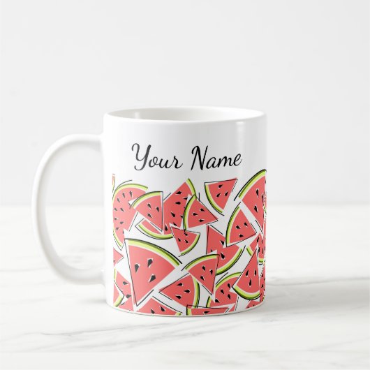 スイカ名 コーヒーマグカップ (左)
