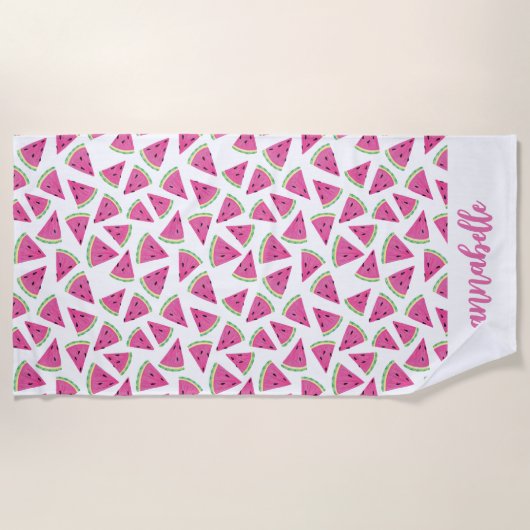 スイカ名 ビーチタオル (正面)