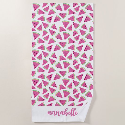 スイカ名 ビーチタオル (正面)